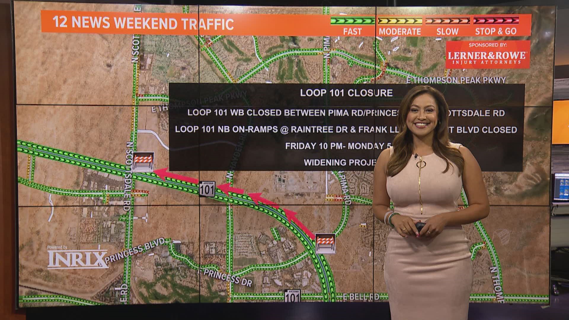 Vanessa Ramirez shares details about all the detours and closures on Valley roads this weekend.