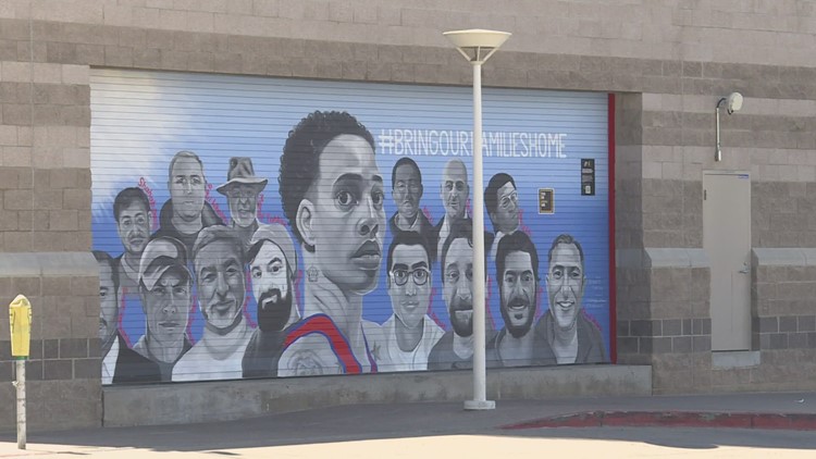 New Footprint Center mural gives hope to families of wrongful detainees