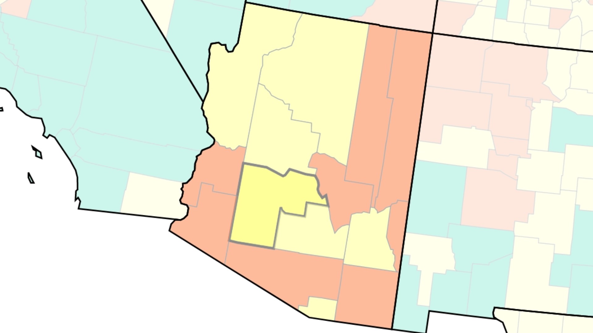 Pima, Gila, Cochise, and Apache counties are among the areas listed as having "high" community levels of COVID-19.