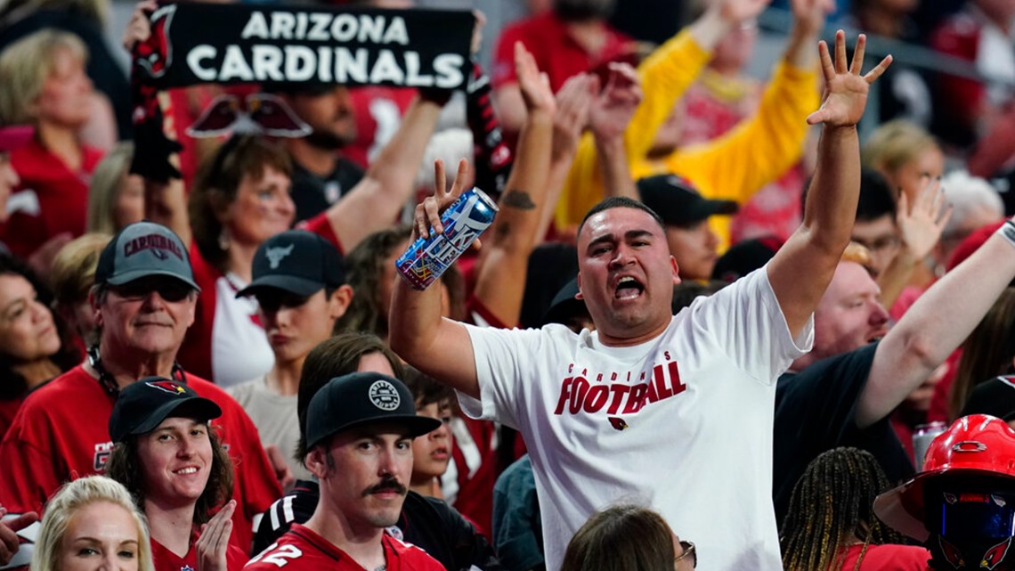 Santa gives a Cleveland Browns fan a dirty look at the Browns-Arizona  Cardinals game at University of Phoenix Stadium in Glendale, Arizona, December  18,2011. The Cardinals defeated the Browns 20-17 in overtime.