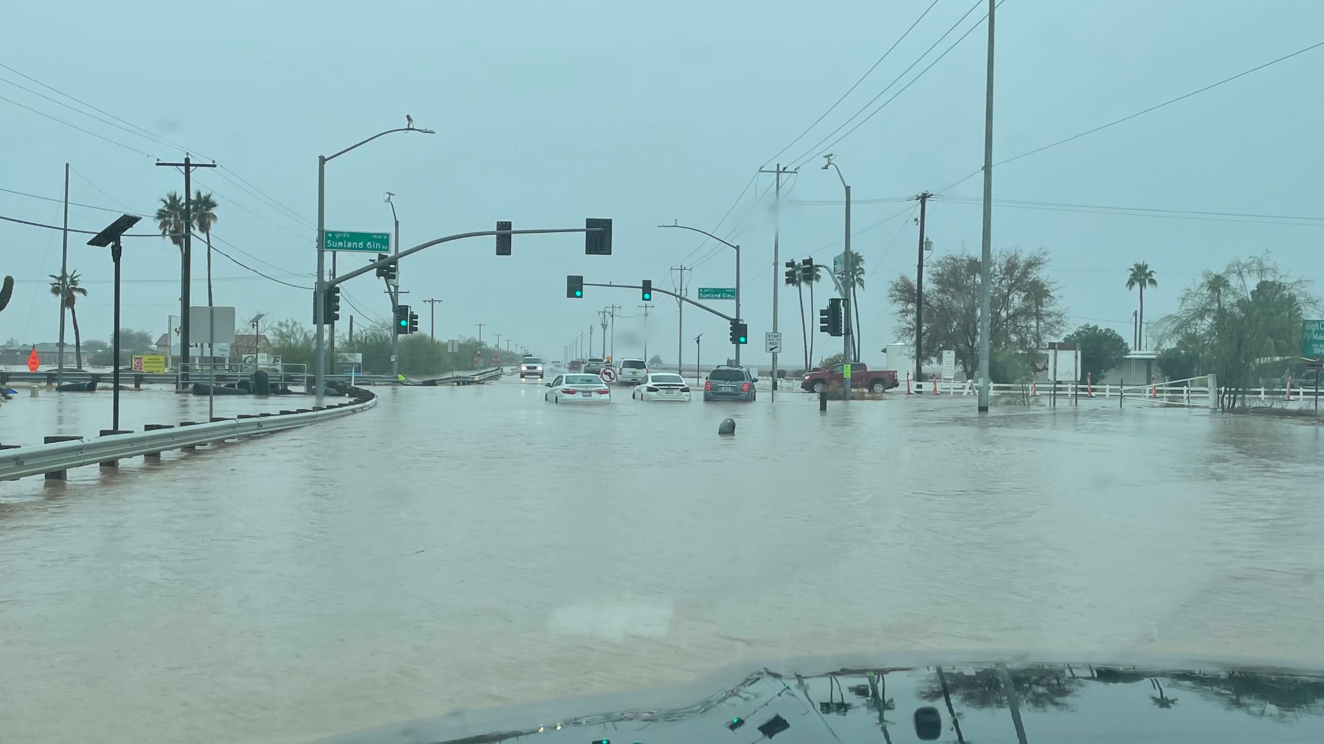 Roads flooded in Pinal County due to heavy rainfall | 12news.com