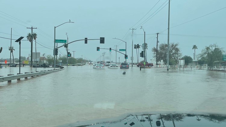 PCSO: Arizona City intersection closed due to heavy flooding