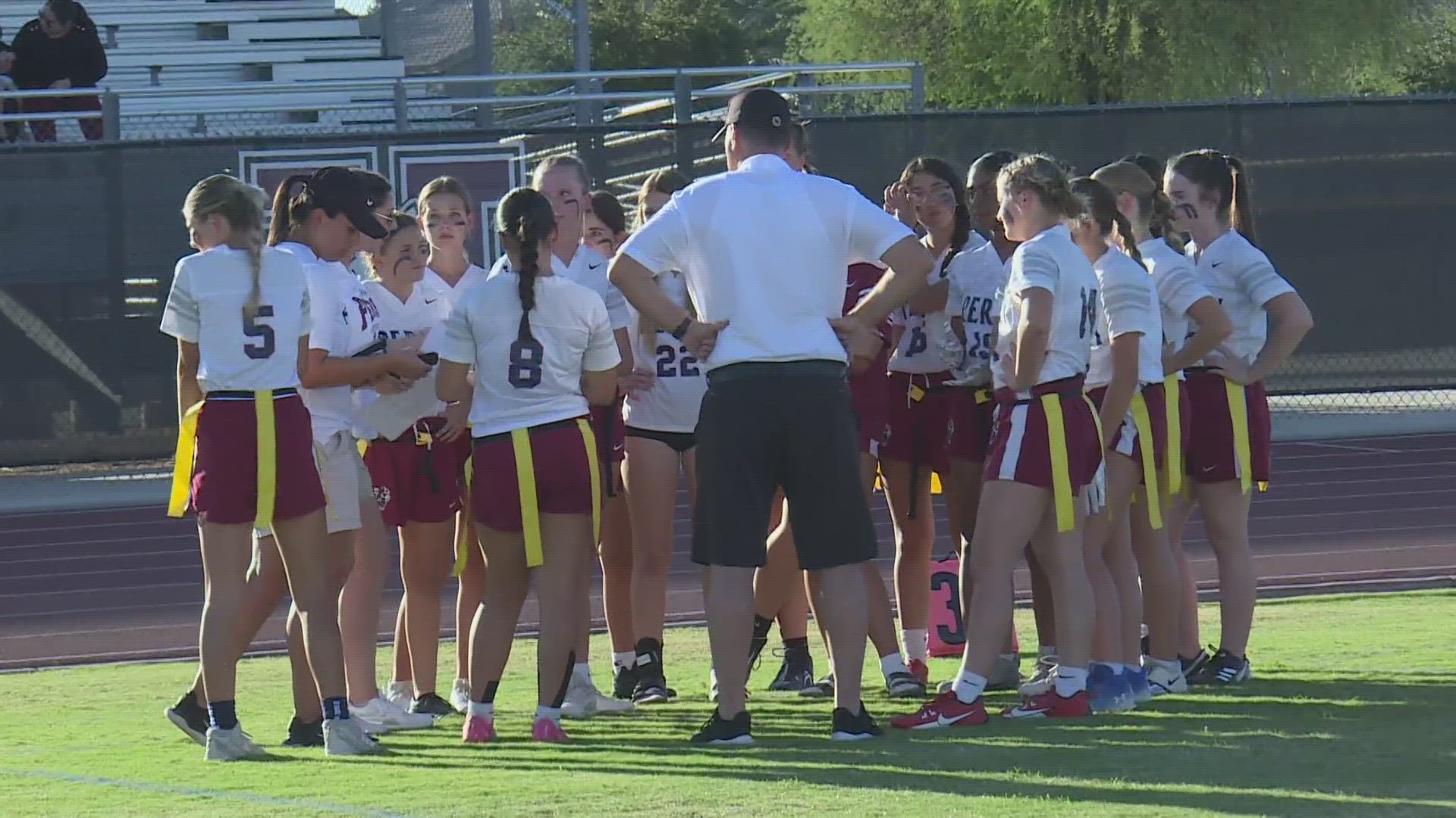 In the Week 6 Girls Flag Football Game of the Week, Hamilton beat Perry, 17-6