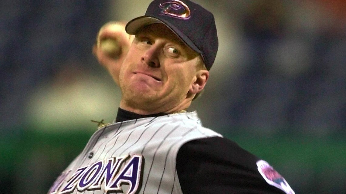 Curt Schilling pitched for the Arizona Diamondbacks in 2000-2003