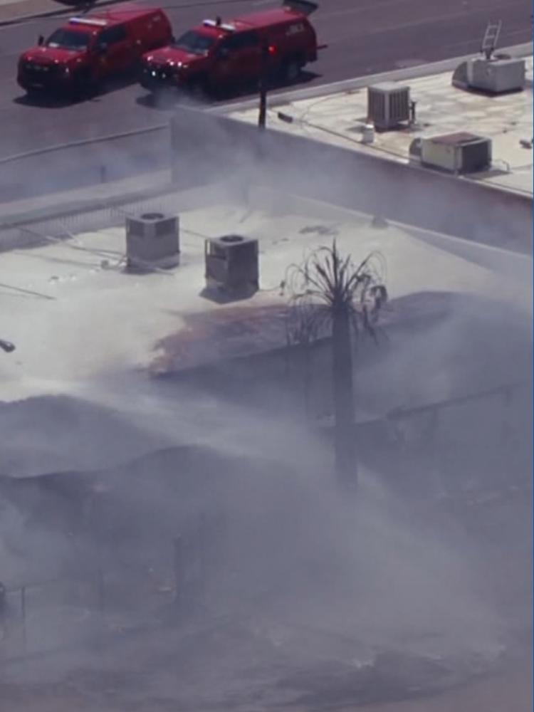 Phoenix Structure Fire Firefighters battling fire Friday afternoon at Phoenix building ...