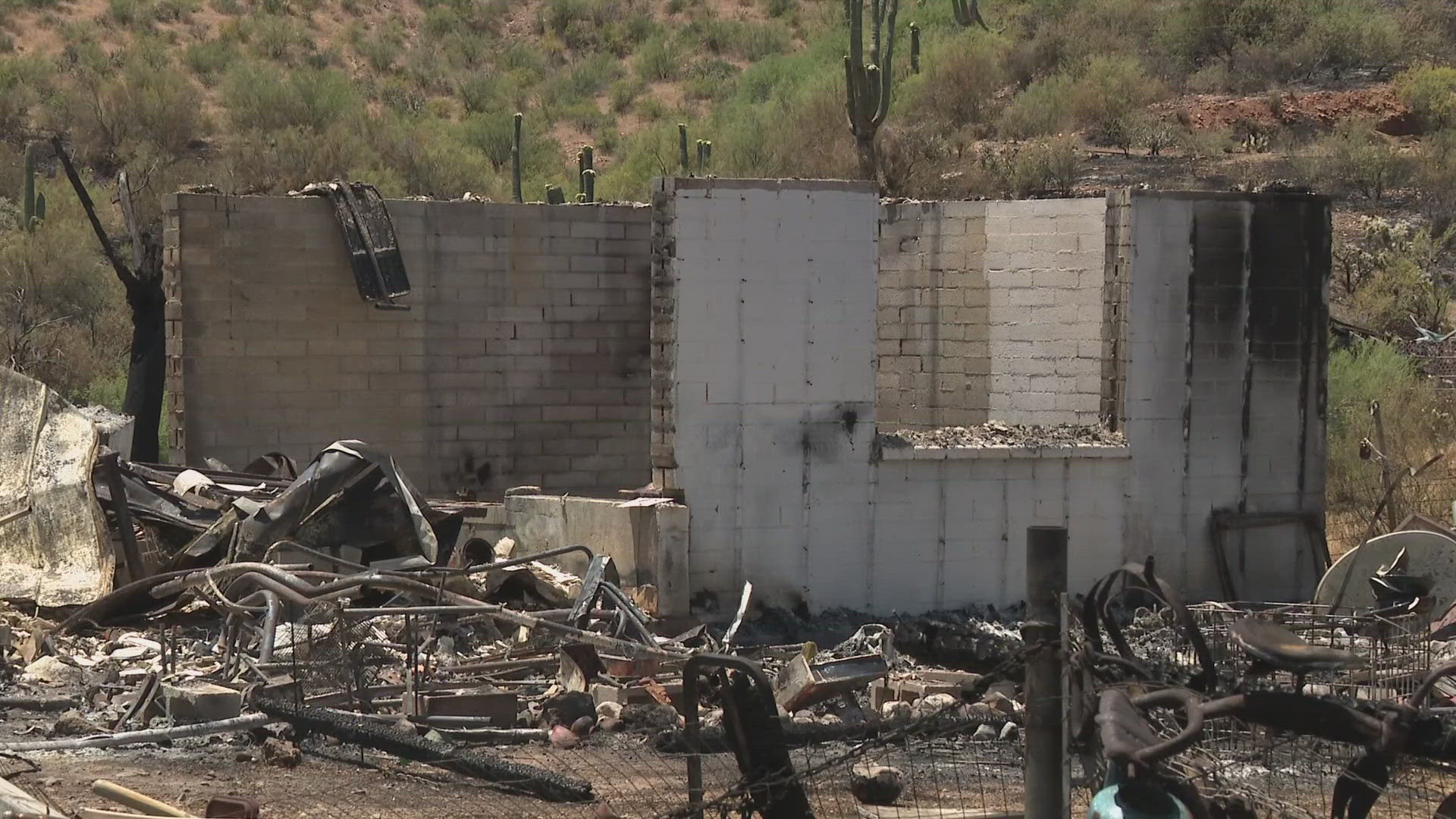 The 84-year-old's house was one of multiple destroyed in the Simmons Fire, which is 51% contained as of Friday evening.