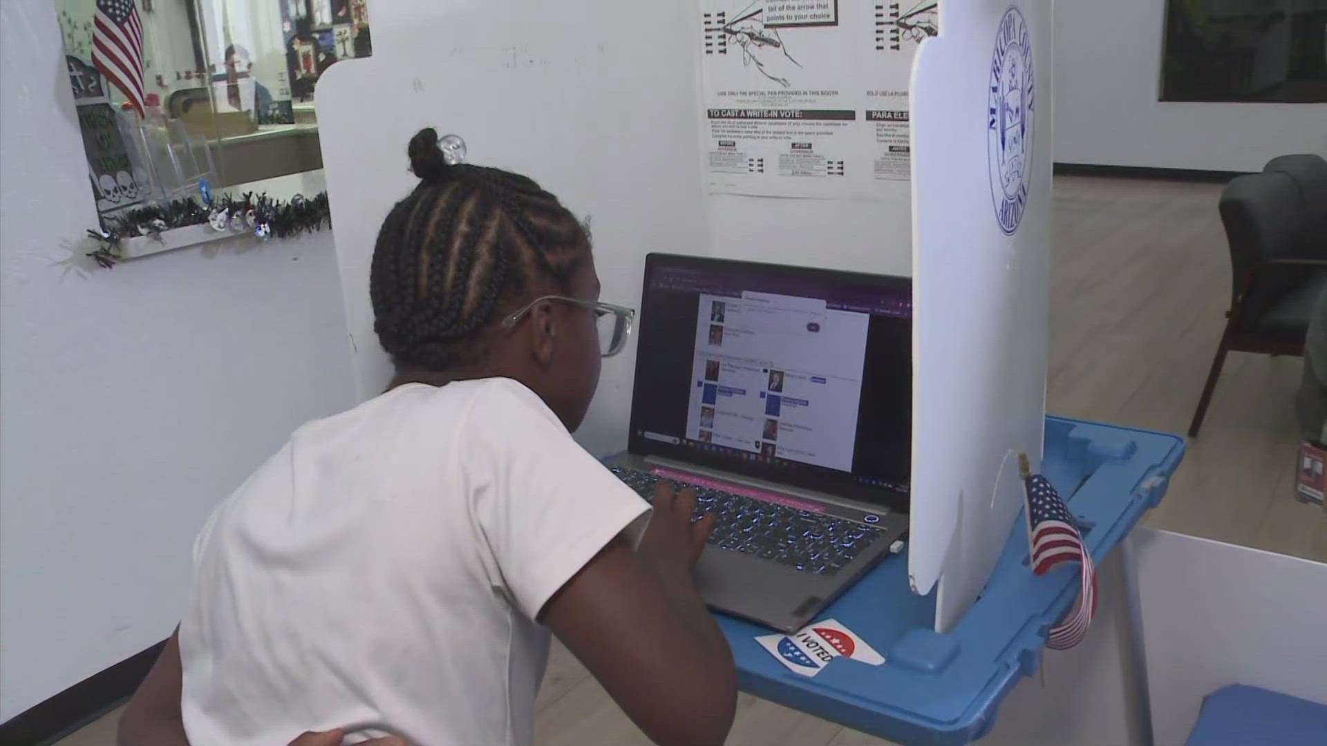 The Christown YMCA hosted a youth mock election to teach kids how to cast their ballots.