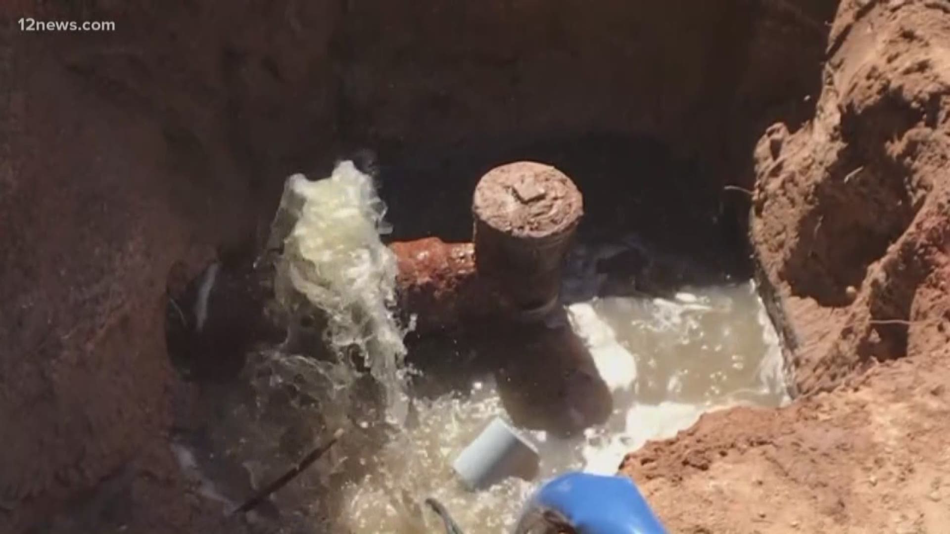 Gallons of raw sewage began spilling into a Mesa family's home after a backup in the city's sewer system. The city is telling the family it won't pay for the cleanup until they front the bill and submit a claim.