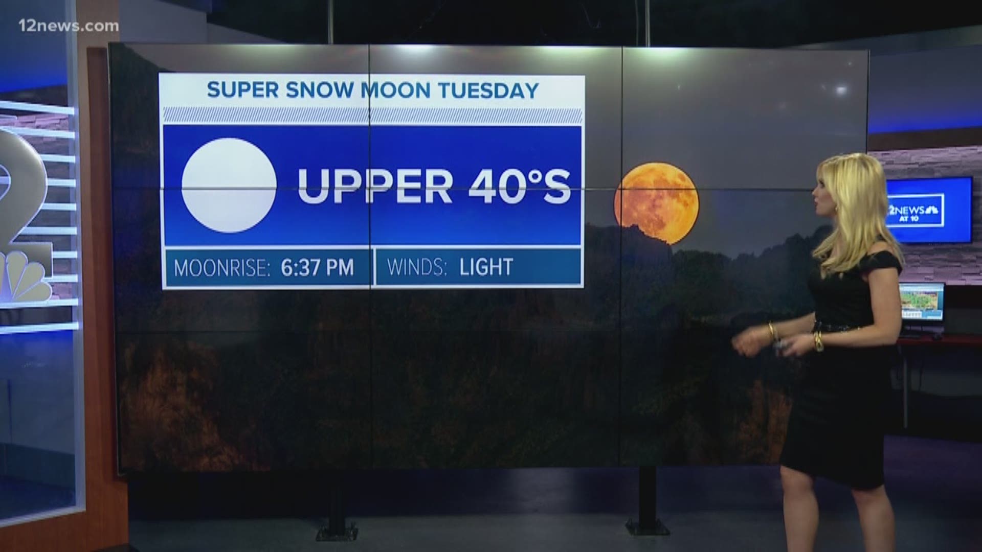 Krystle Henderson gives us the viewing forecast for the February supermoon on Feb. 19.
