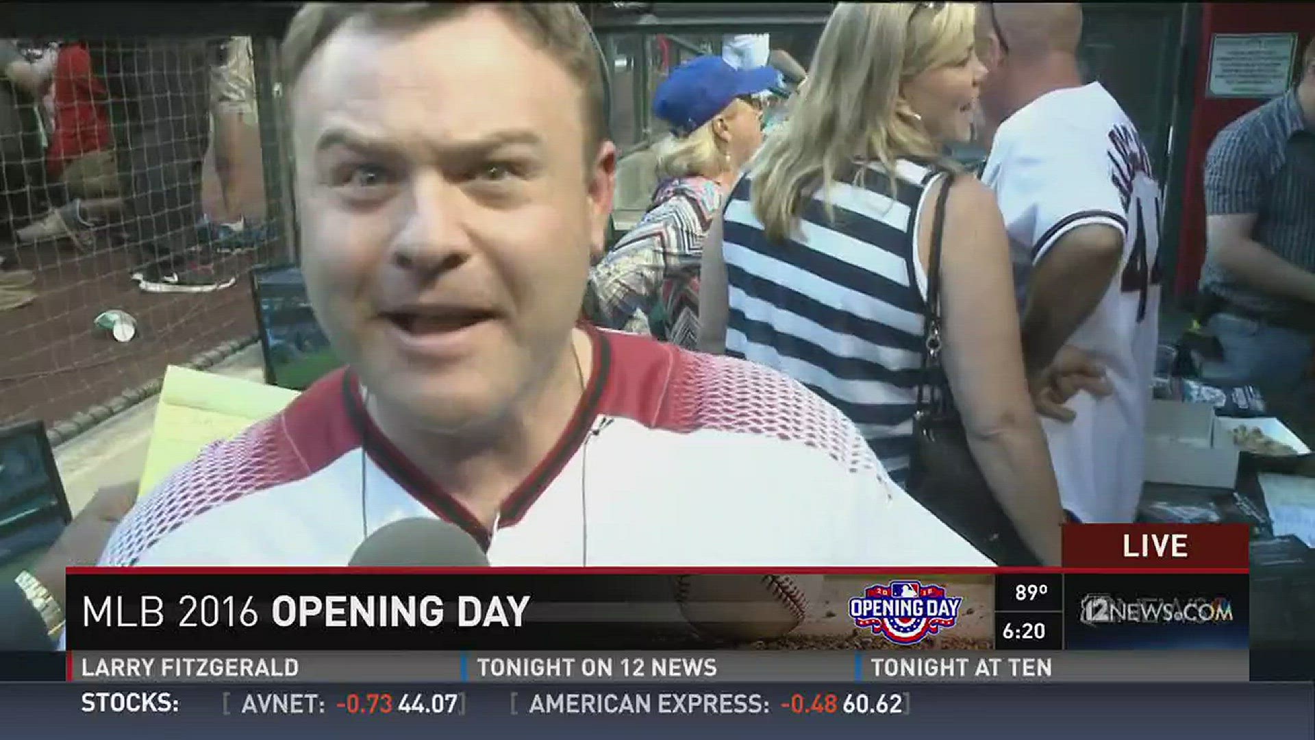 Frank Caliendo joins 12 News and does impressions of Charles Barkley and what appears to be Jon Gruden