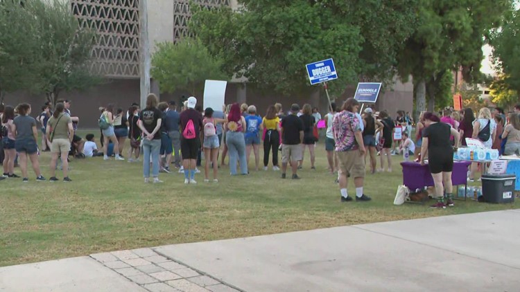 Arizonans gather at state capitol for second straight day after abortion ruling