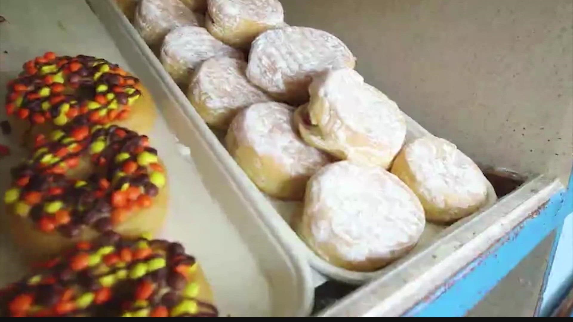 Learn about why we celebrate National Doughnut Day on June 3. Emma Jade and Emily Pritchard have the story.