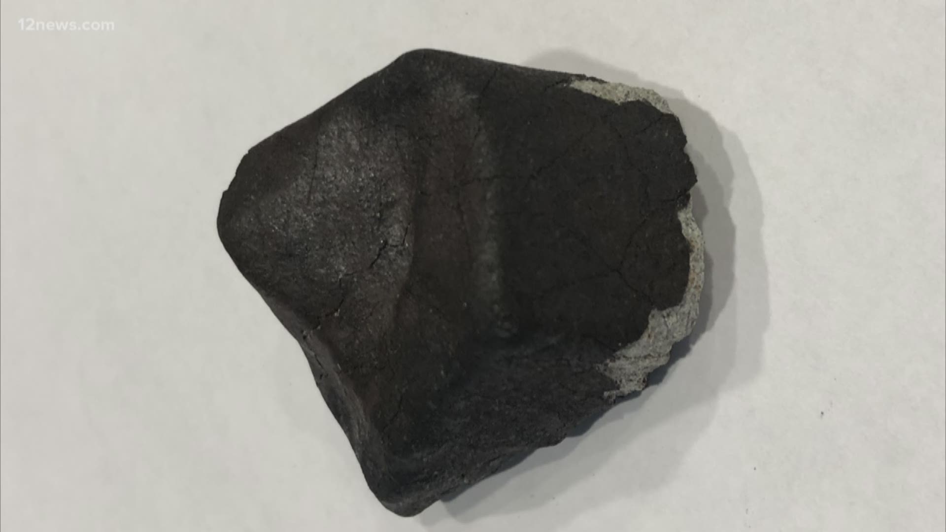 The first ever meteorite to fall in the Valley, fell into the front yard of Glendale man's home. This is the fifth meteorite to fall in Arizona, ever!