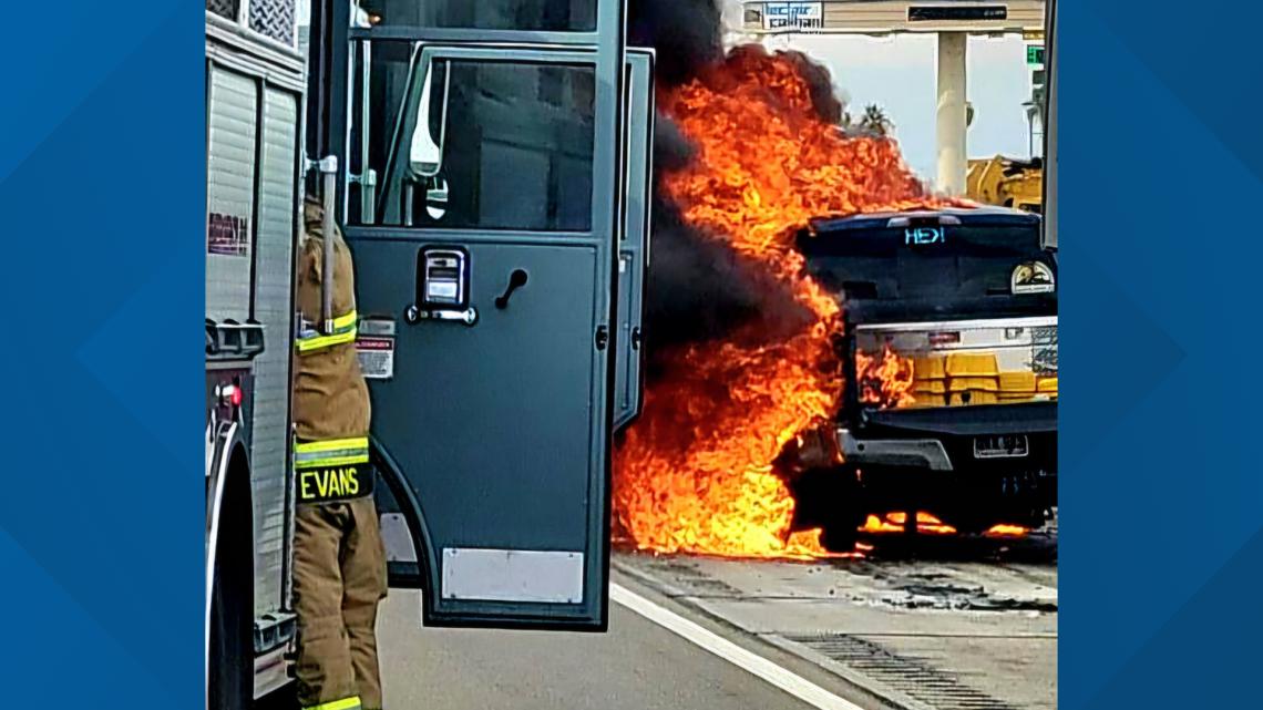 Car fire reported along Interstate 10 in Pinal County