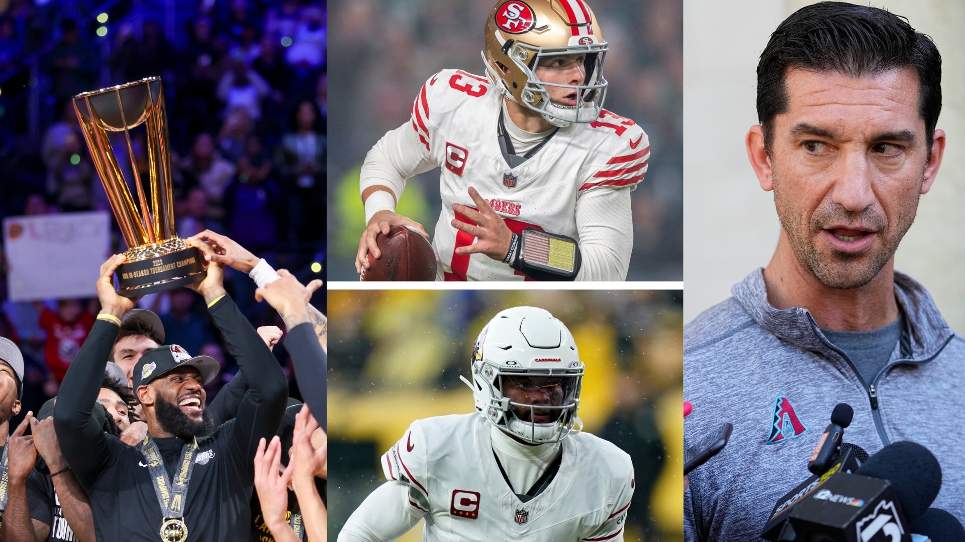In this week's 'Triple Threat,' the 12Sports team gives their take on the NBA In-Season tournament, Brock Purdy vs. Kyler Murray & the D-backs' offseason so far