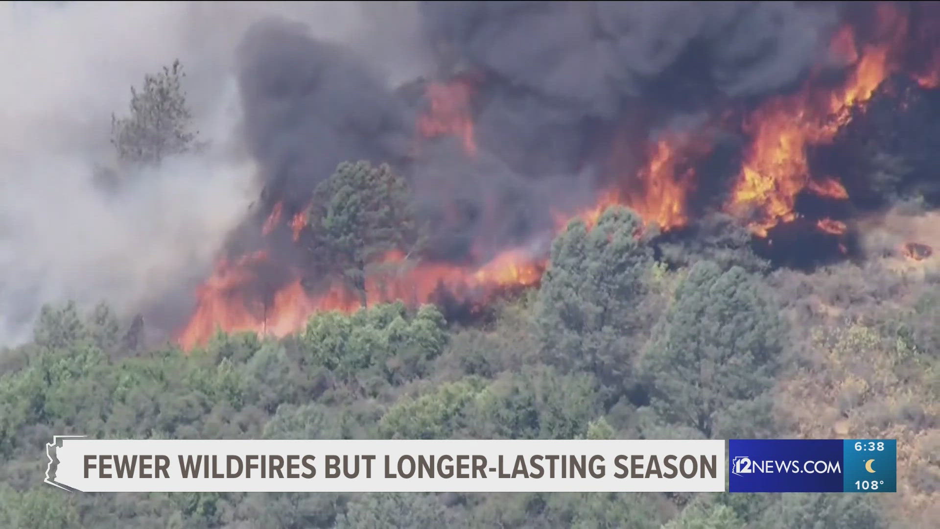 Wildfires have burned nearly 200,000 acres in 2024, but is that worse than in past years? The Arizona Dept. of Forestry and Fire Mgmt. gives us the answer.