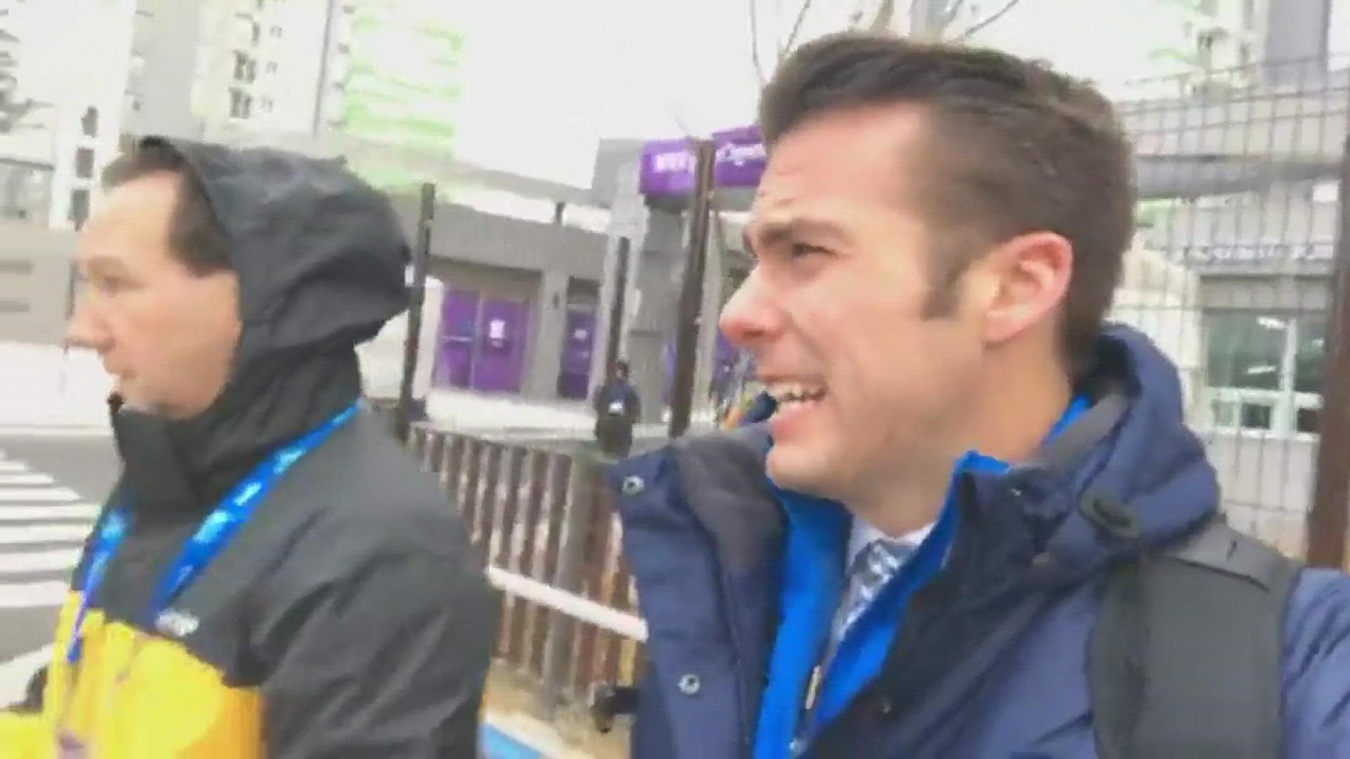 12 News anchor Paul Gerke is trying to adjust to negative temperatures.