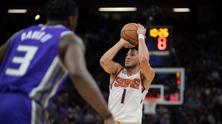 Booker scores 44, Suns top Kings 122-117 for 5th straight