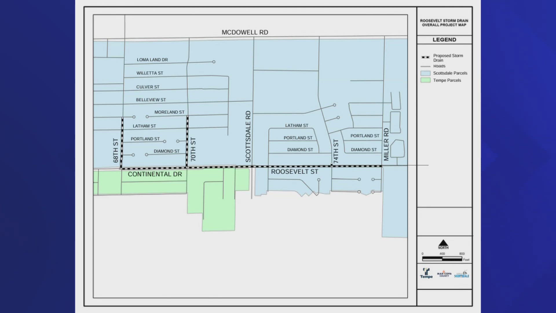 The $13 million project, led by the cities of Tempe and Scottsdale, will focus on the intersection of Miller Road and Roosevelt Street.