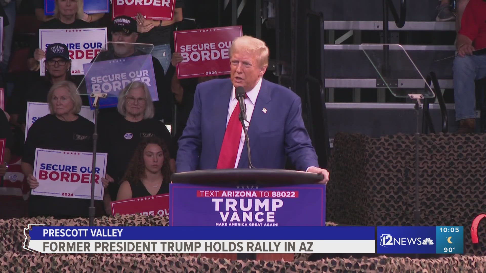 Trump was endorsed by the National Border Patrol Council at his Arizona rally.