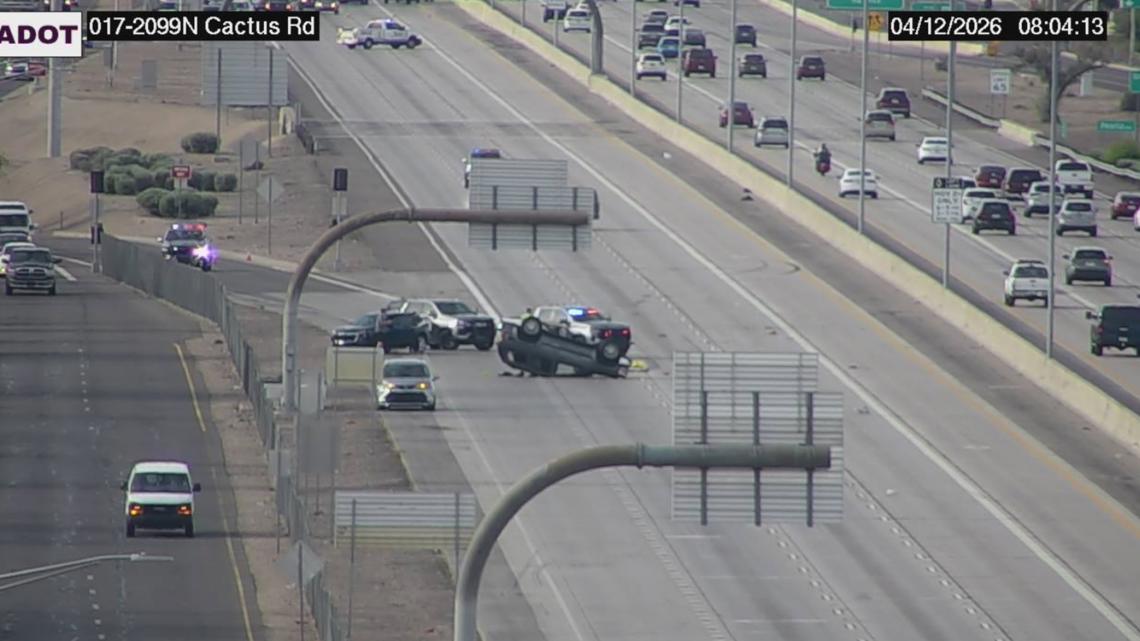 1 dead, 4 injured during crash on I-17 in Phoenix