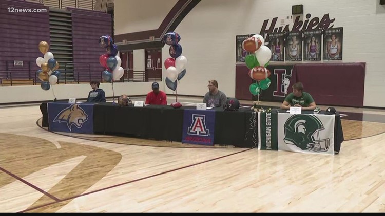 Arizona high school athletes make their college commitments official