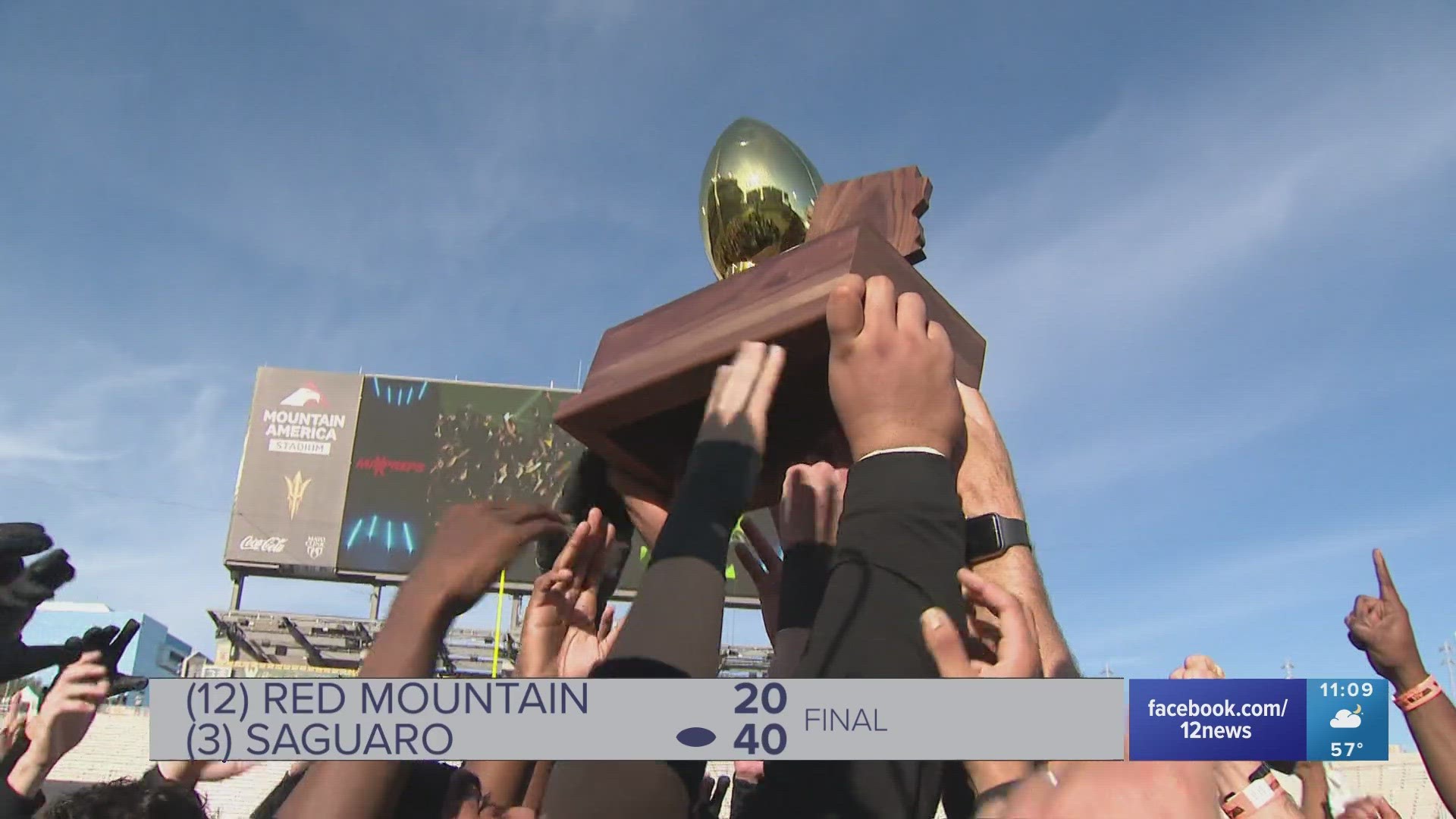 The Saguaro Sabercats are the 2023 6A high school football state champs! Here are extended highlights and postgame reaction from their win over Red Mountain