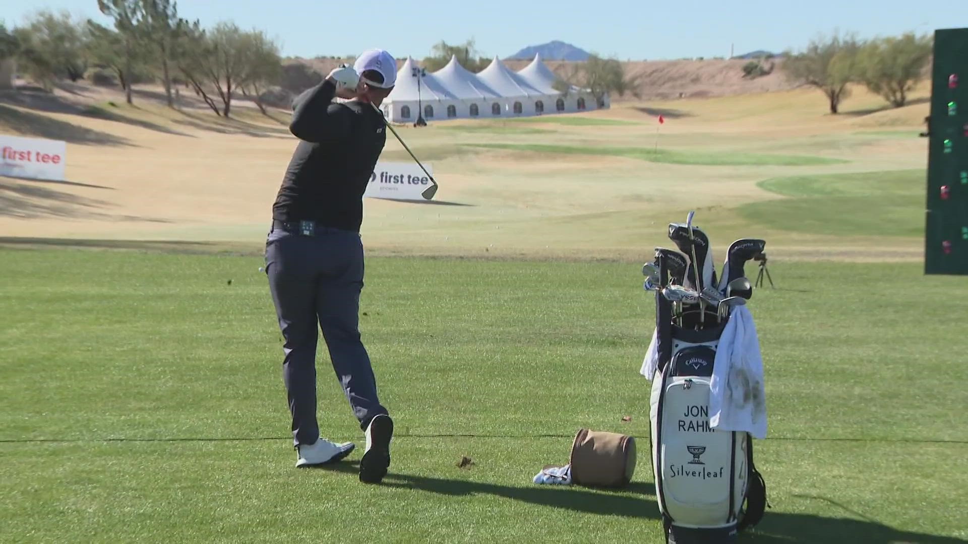 Celebrities and fans alike took part in the annual putting challenge at TPC Scottsdale.