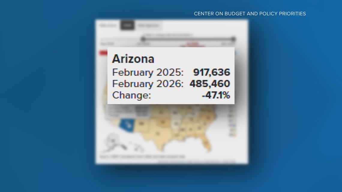 Arizona leads nation in food assistance drop, study says