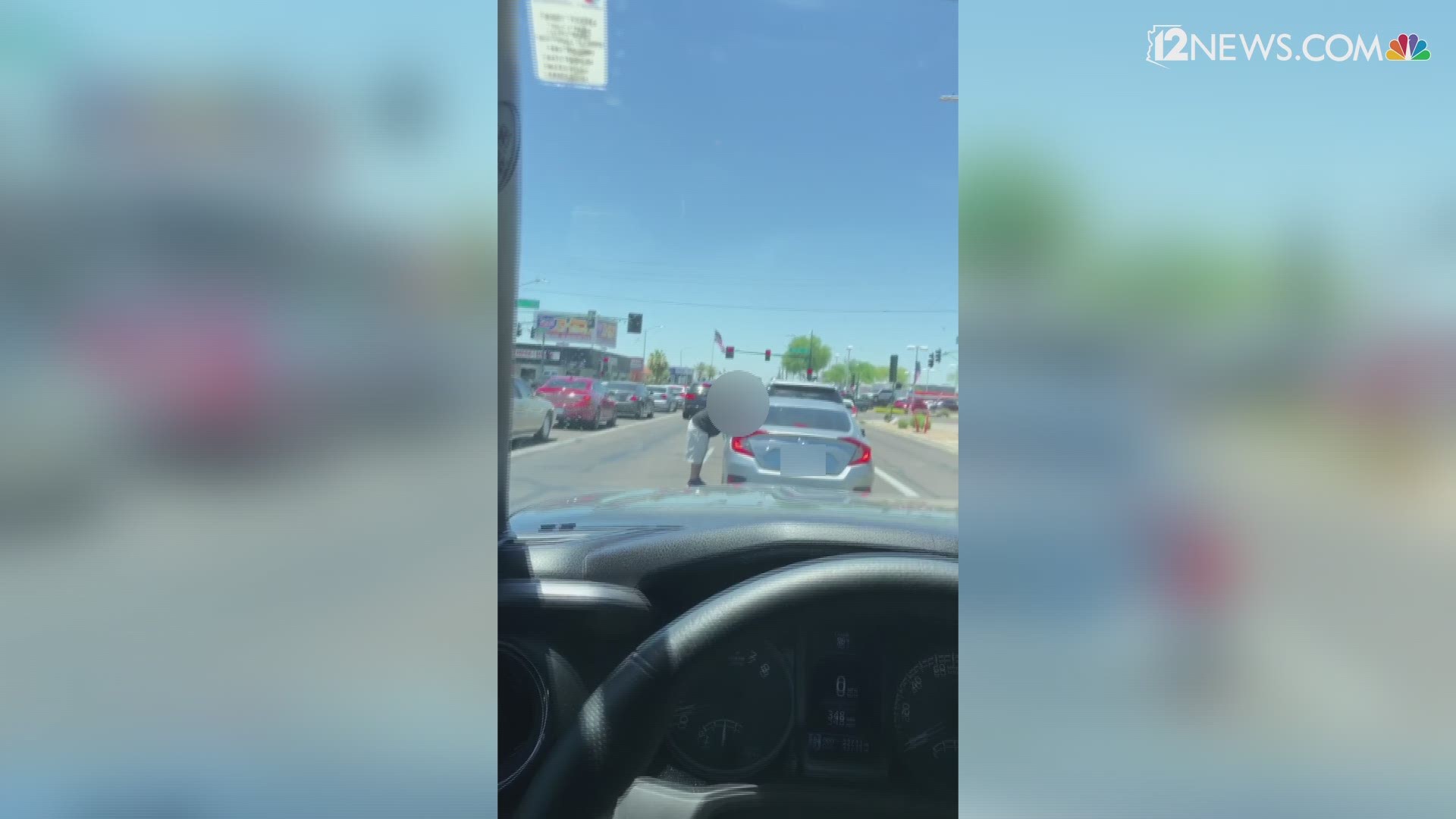 In this video, a witness captured a road rage incident playing out near 16th Street and Camelback Road in Phoenix. The witness tells 12 News both of the cars had cut each other off in a situation that escalated over several blocks. Police have now been made aware of the incident, but no one has been charged and no arrests have been made at this time.