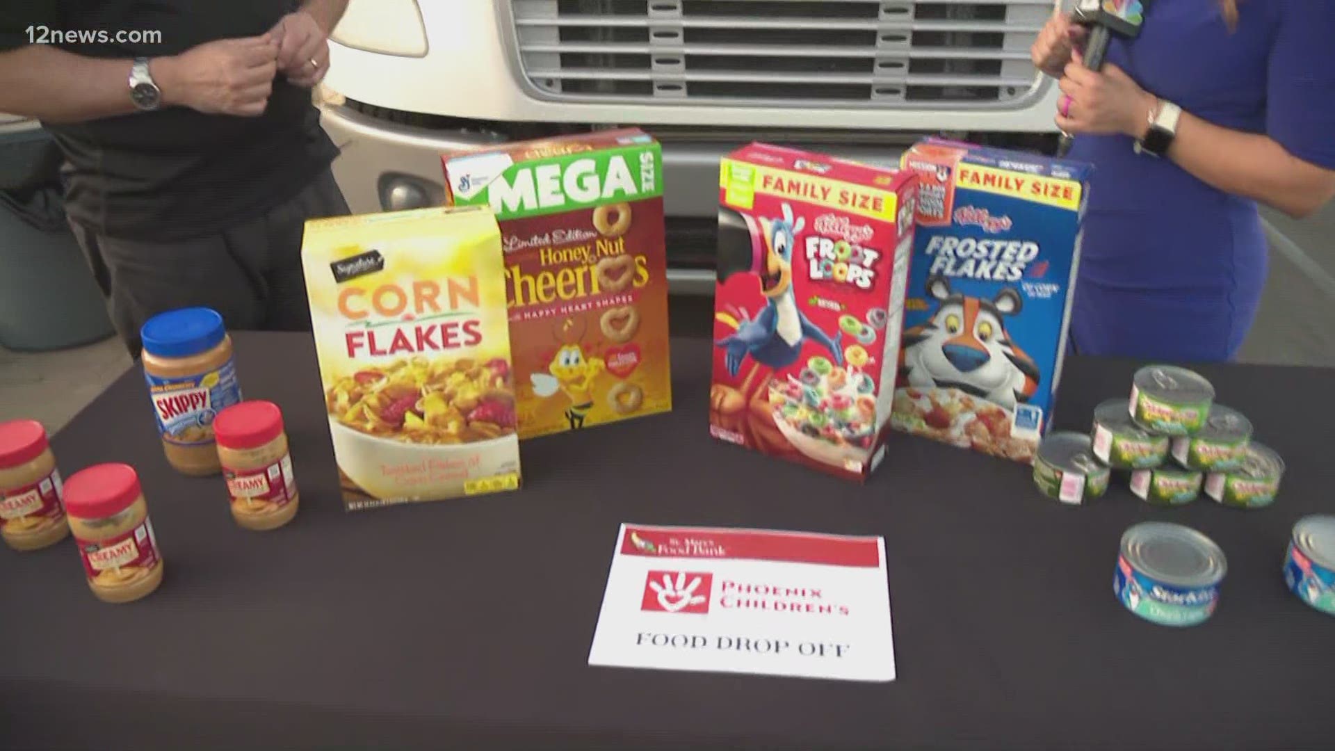 St. Mary's Food Bank and Phoenix Children's Hospital are partnering for a summer food drive. Jen Wahl has the details.