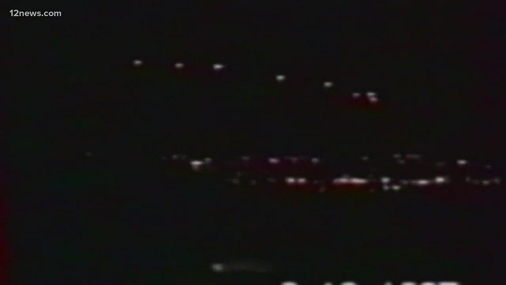 The mysterious lights were first seen back in 1997.