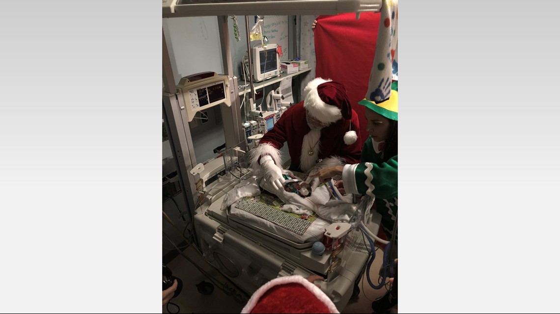 Santa visits babies in NICU at Banner Desert Medical Center