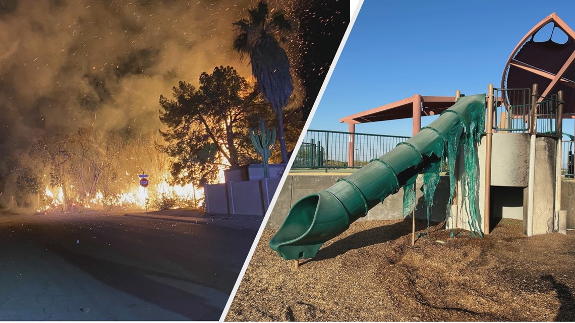 Fireworks sparked fires across the Valley