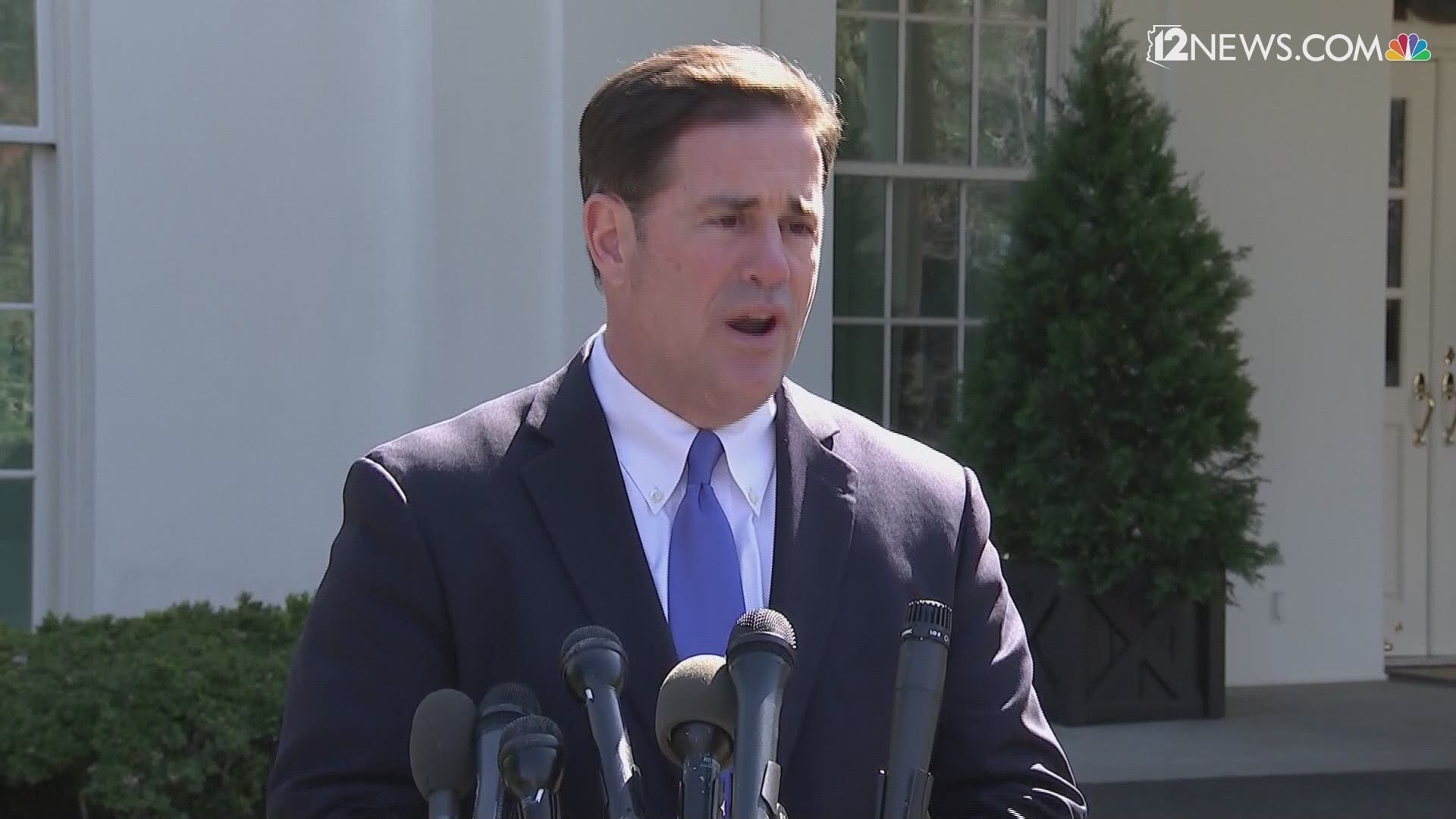 Governor Doug Ducey met with President Trump Wednesday afternoon to discuss border security. Recently President Trump has been threatening to close the border between the US and Mexico. Ducey told reporters he would support this measure if it was absolutely necessary. On Monday the governor said he did not support closing the border.