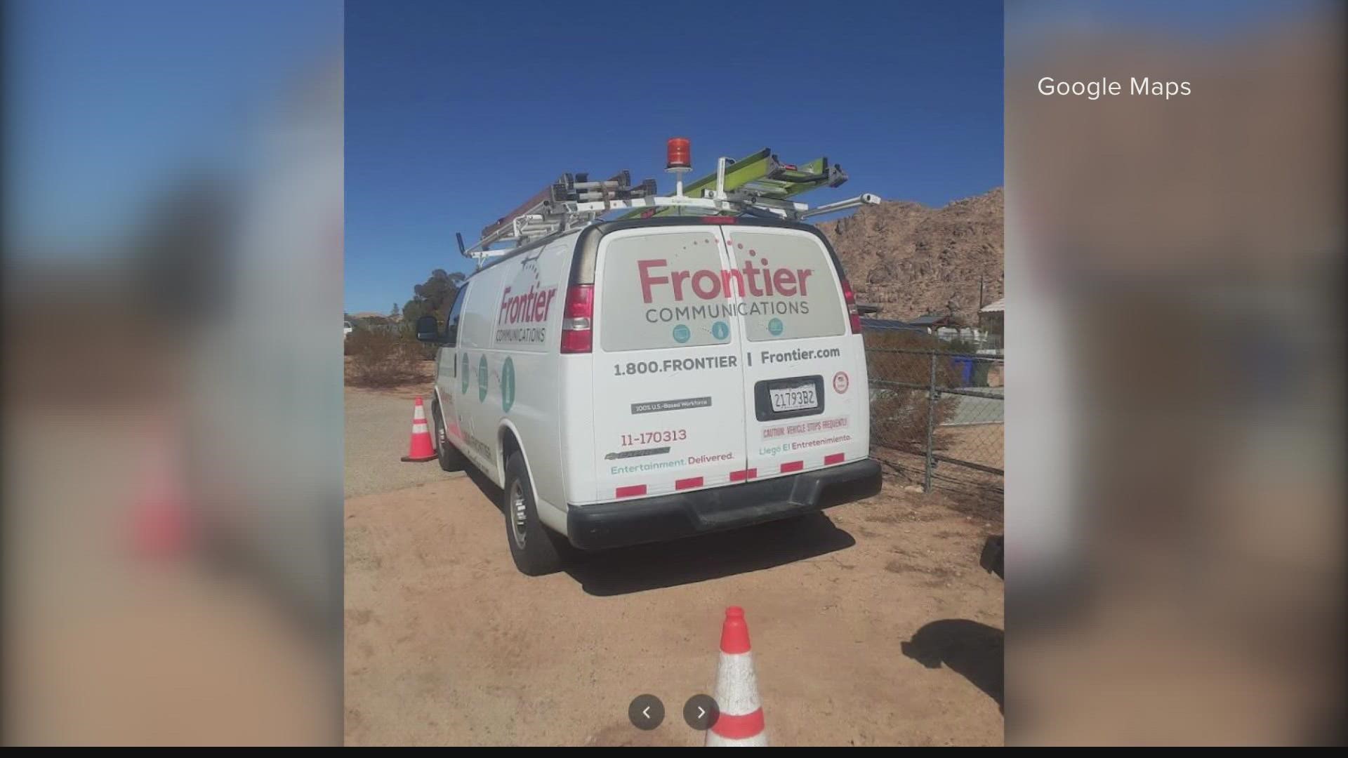 frontier communications truck