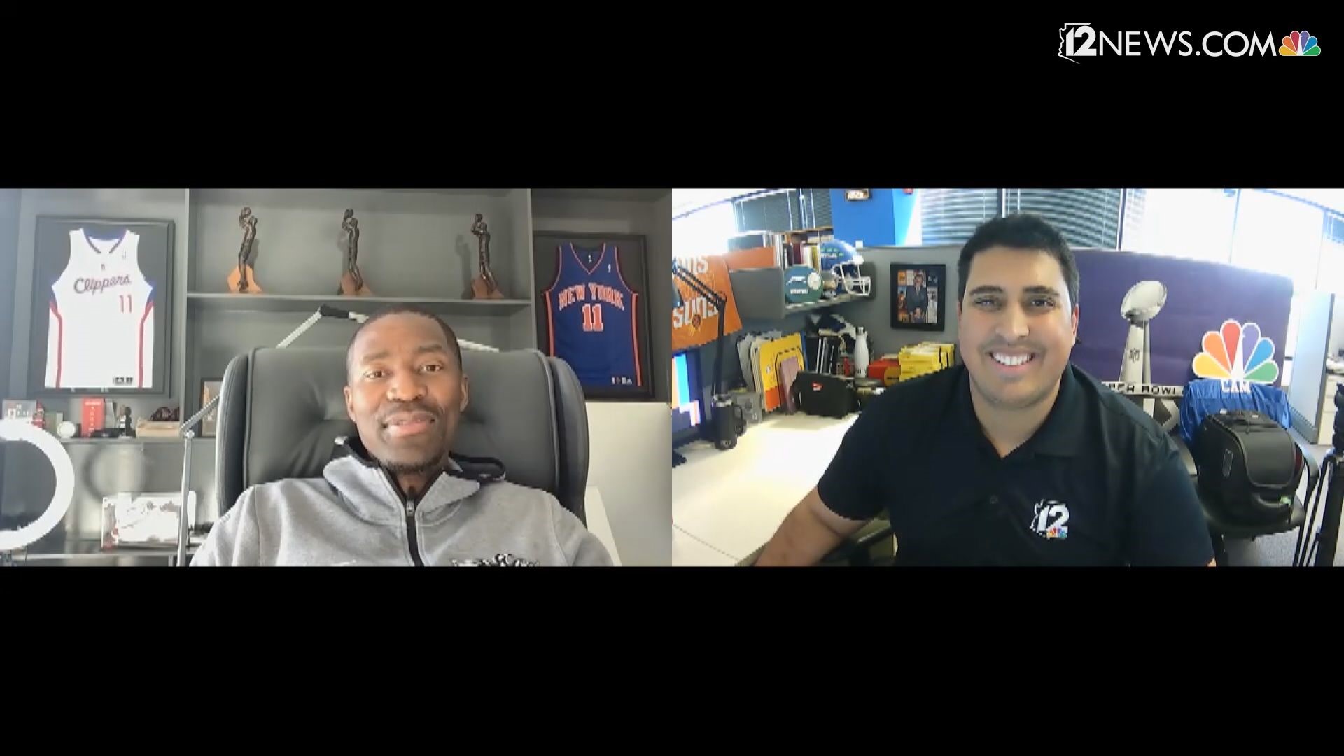 Team 12's Cameron Cox recently sat down with former Phoenix Suns guard Jamal Crawford and he talked about Phoenix's playoff chances and learning from Monty Williams.