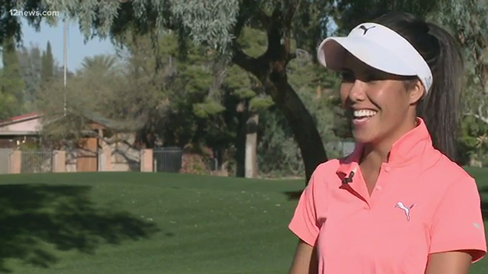 She was in town for the Phoenix Open and caught up with 12 News at Starfire Golf Course in Scottsdale.