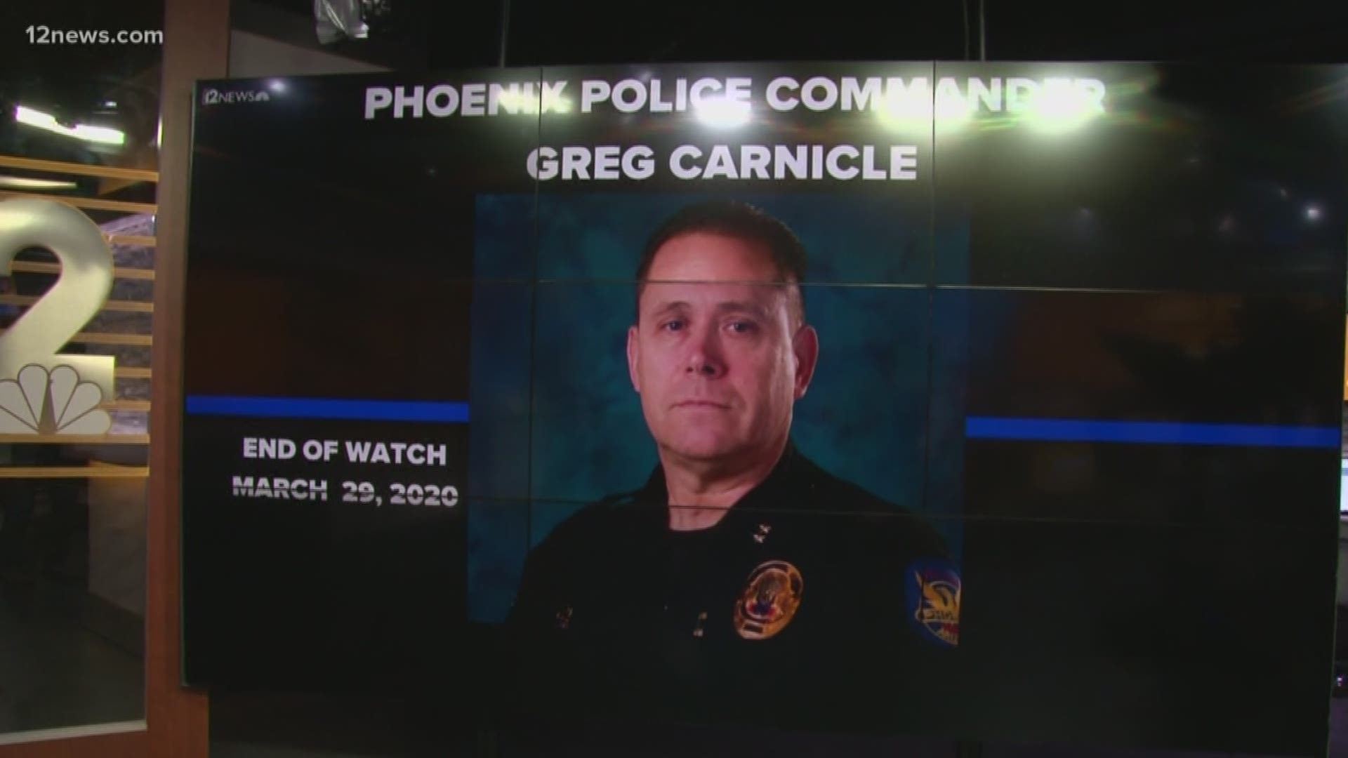 Team 12's Jen Wahl has the latest on the death of Phoenix Police Commander Greg Carnicle and the injuries of the other two officers.