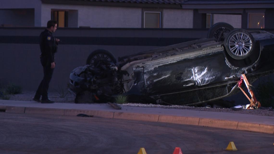 Victim of deadly rollover crash in Phoenix identified. | 12news.com