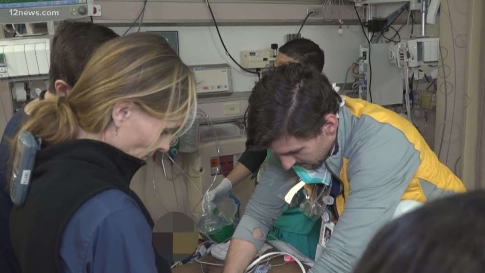 Team 12's Mike Gonzalez got an inside look at how residents at Maricopa Medical Center's emergency department train under the most stressful life-and-death situations.