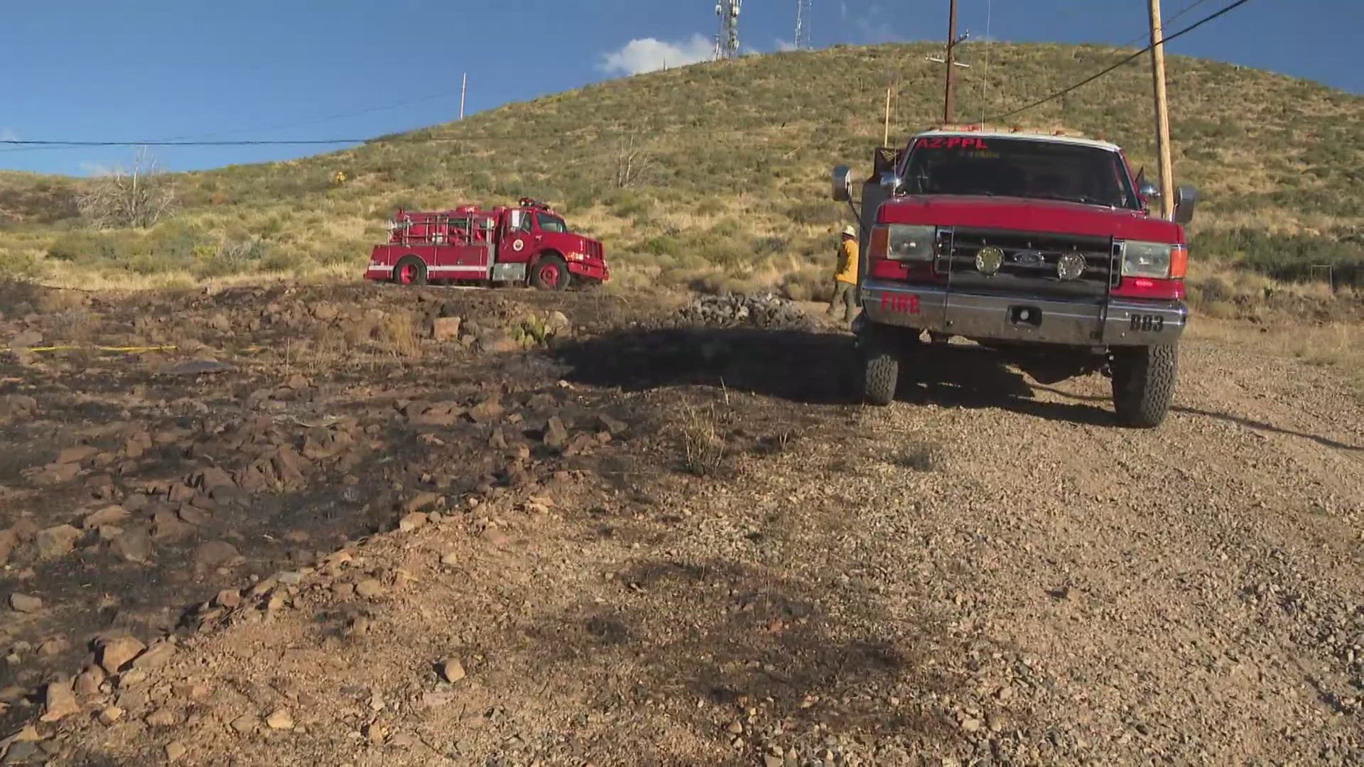 Residents were evacuated due to a wildfire.