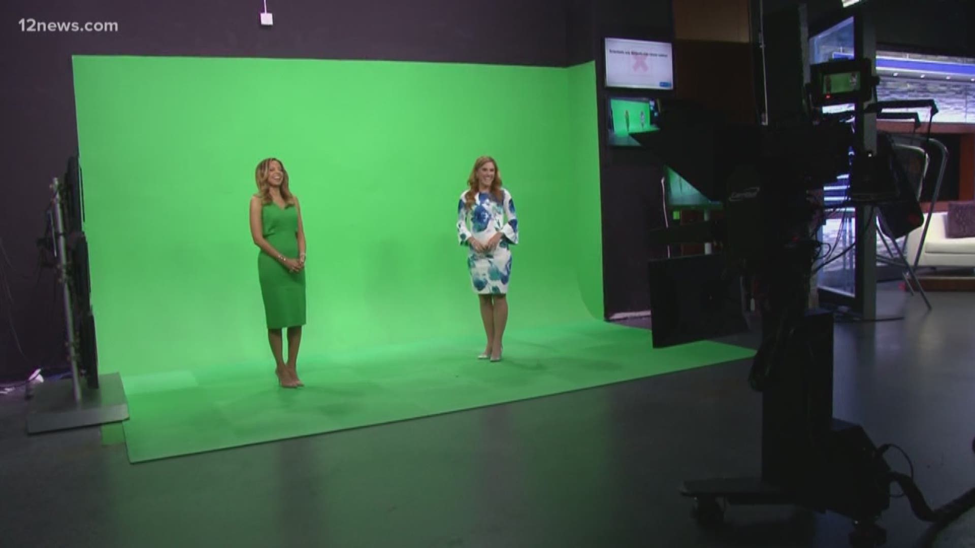 12 News anchor Caribe Devine gets to wear green! She says it was one of the best things about moving from meteorologist to news anchor. For all the latest weather, follow Lindsay Riley.