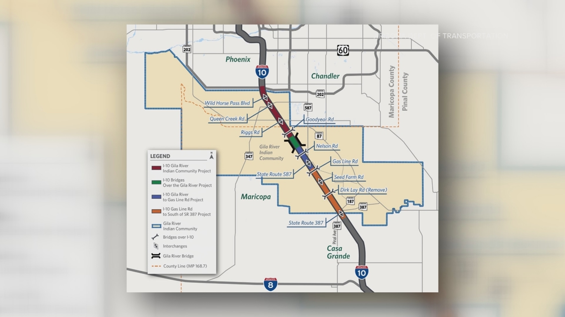 Construction underway on next phase of massive I-10 widening project
