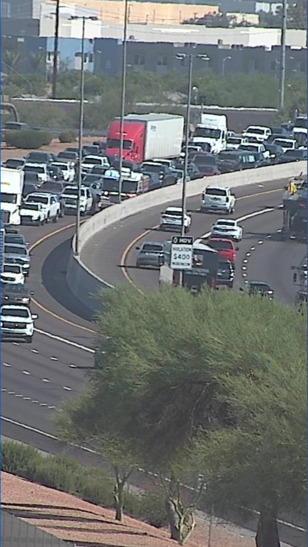 Cement truck crash blocks Loop 101 lanes at Camelback | 12news.com