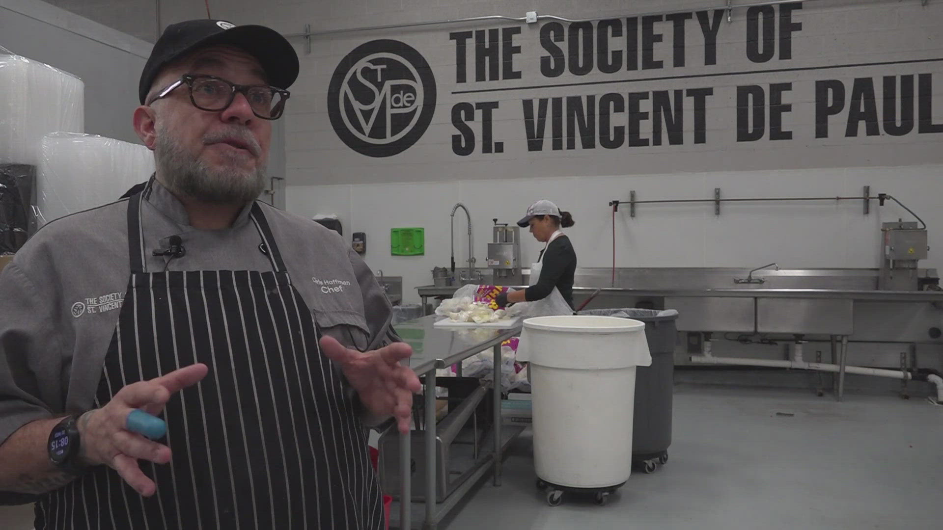 In the largest commercial kitchen in the southwest there are a total of 15 cooks and dishwashers that work in the facility every day.