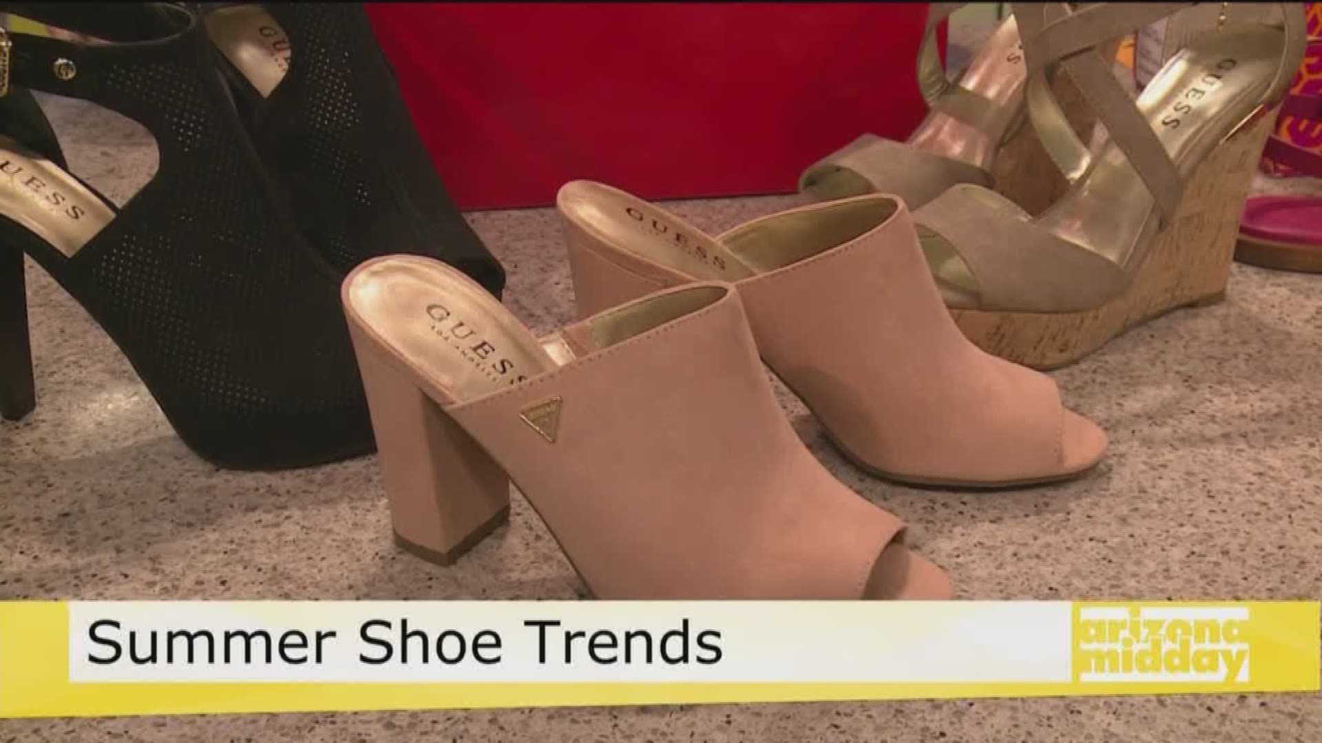 Brighid Brown of Tanger Outlets shows us the latest summer shoe trends for 2018.