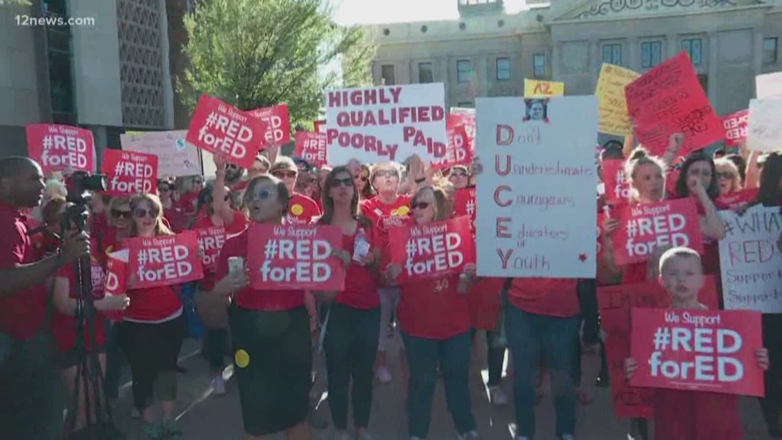 'Red for Ed' movement heads back to Arizona State Capitol to protest
