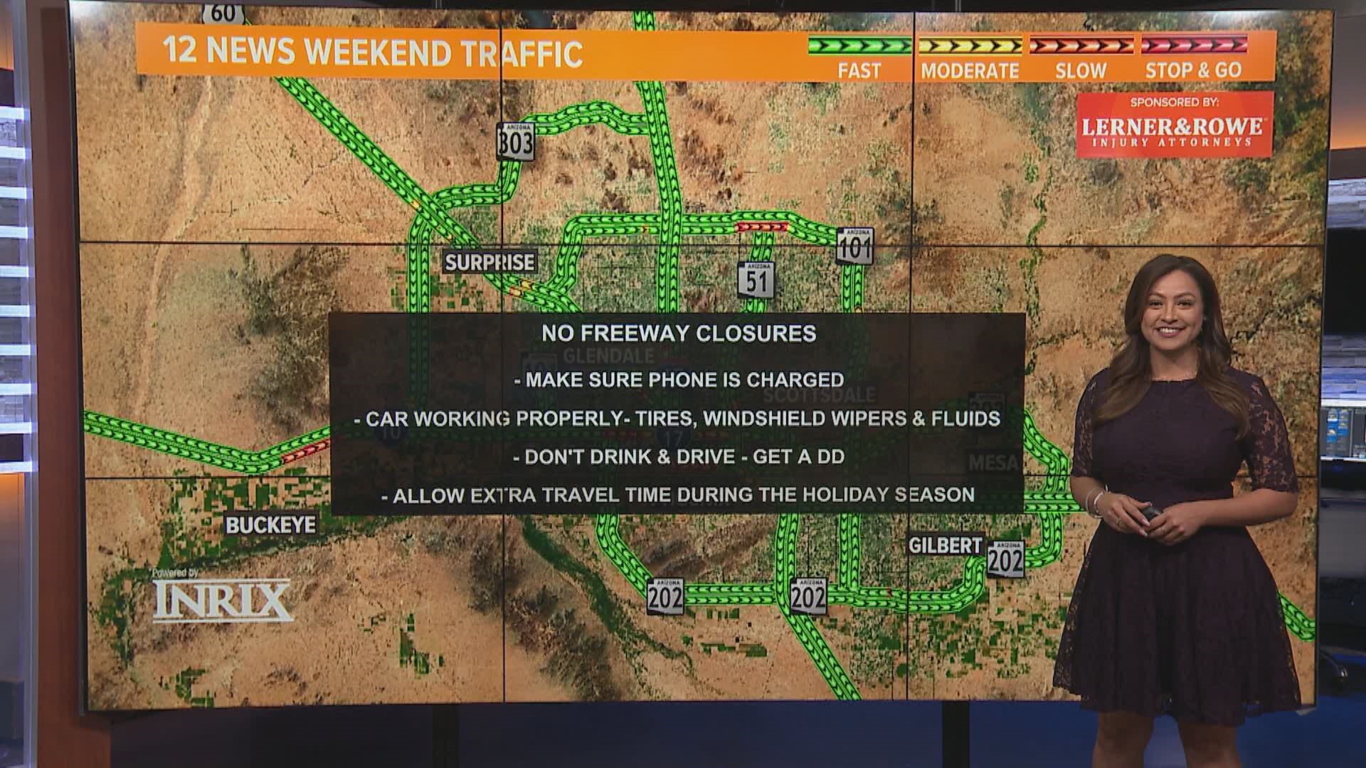 Vanessa Ramirez has the details on what you can expect on Valley roads for the weekend of Dec. 17.