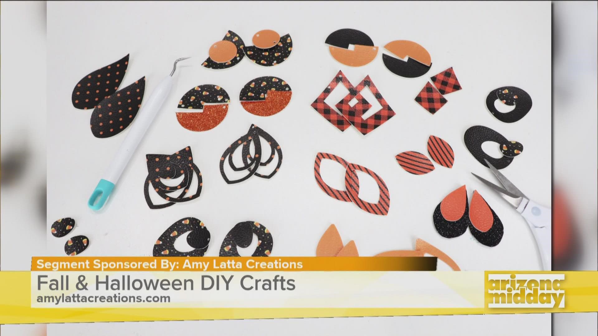 Crafter Amy from Amy Latta Creations shows us how to make fun crafts like art, earrings and clings for Halloween.